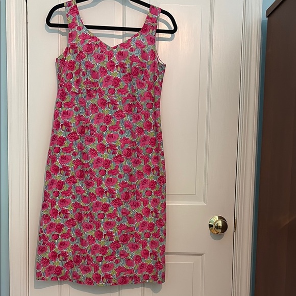 Garnet Hill Dresses & Skirts - Garnet Hill Pink floral cotton Sundress - size 4 - sleeveless